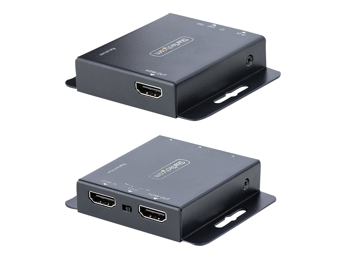 StarTech.com HDMI Ethernet Extender über CAT6/CAT5, 4K 30Hz/40 m oder 1080p/70 m, HDMI over Ethernet/IP Extender, HDMI Lan Transmitter und Receiver Kit, HDMI Verlängerung, IR (EXTEND-HDMI-4K40C6P1)