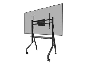 Neomounts FL50-525BL1 - Wagen - robust - für Flachbildschirm - Bodenständer - verriegelbar - Stahl - Schwarz - Bildschirmgröße: 139.7-218.4 cm (55"-86")