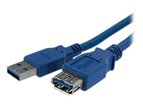 StarTech.com 1 m SuperSpeed USB 3.0 Verlängerungskabel - USB 3 Typ-A Kabel Verlängerung - Stecker/ Buchse - Blau - USB-Verlängerungskabel - USB Typ A (M)