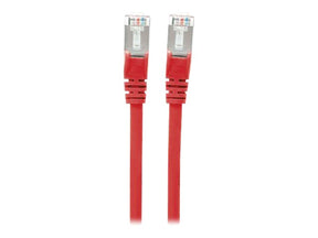 Intellinet Network Patch Cable, Cat7 Cable/Cat6A Plugs, 0.25m, Red, Copper, S/FTP, LSOH / LSZH, PVC, RJ45, Gold Plated Contacts, Snagless, Booted, Polybag - Patch-Kabel - RJ-45 (M)