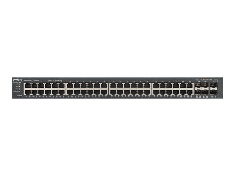 ZyXEL GS1920-48v2 - Switch - Smart - 48 x 10/100/1000 + 4 x Kombi-Gigabit-SFP + 2 x Gigabit SFP