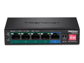 TRENDnet TPE-TG51g - Switch - unmanaged - 4 x 10/100/1000 (PoE+)