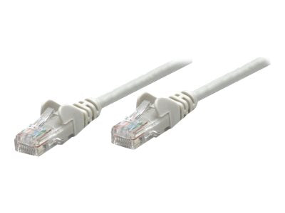 Intellinet Network Patch Cable, Cat6A, 0.25m, Grey, Copper, S/FTP, LSOH / LSZH, PVC, RJ45, Gold Plated Contacts, Snagless, Booted, Polybag - Patch-Kabel - RJ-45 (M)