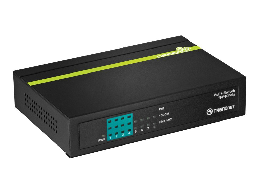 TRENDnet TPE TG44g - Switch - 4 x 10/100/1000 (PoE+)