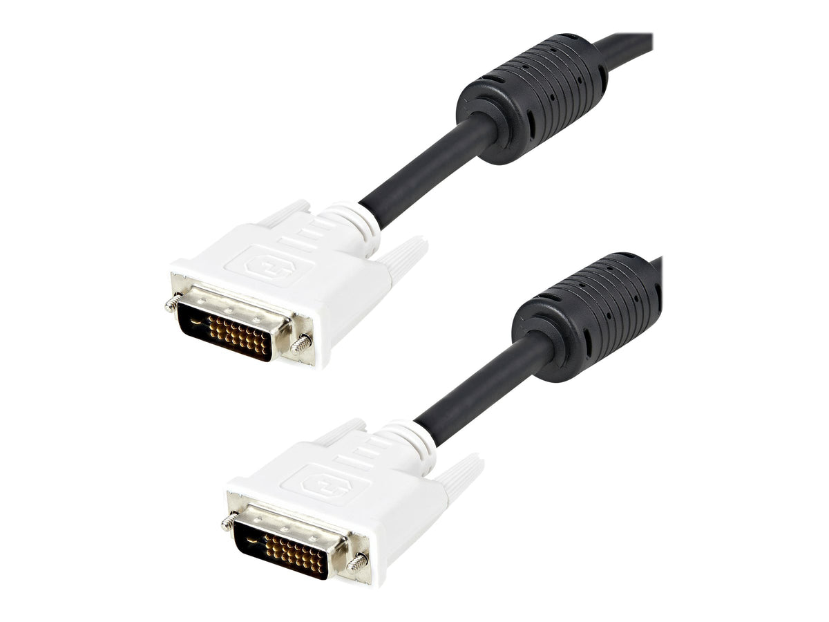 StarTech.com 2m DVI-D Dual Link Cable - Male to Male DVI-D Digital Video Monitor Cable - 25 pin DVI-D Cable M/M Black 2 Meter - 2560x1600 (DVIDDMM2M)