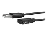 StarTech.com USB-A auf USB-C Kabel - rechts gewinkelt - St/St - 1m - USB 2.0 Kabel - USB Typ-C - USB A zu USB-C Kabel - USB-Kabel - USB (M)