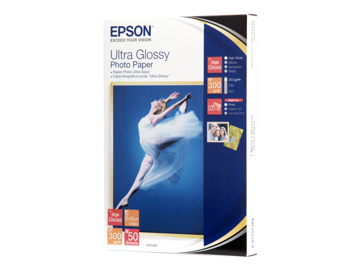 Epson Ultra Glossy Photo Paper - Glänzend - 100 x 150 mm 50 Blatt Fotopapier