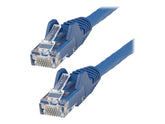 StarTech.com 15m Netzwerkkabel CAT6 - LSZH(weniger Rauch, Halogenfrei) - 10Gbit 650MHz 100W POE RJ45 U/UTP LAN-Patch Kabel - Blau, ETL Zertifizierung, 24AWG, Installationskabel (N6LPATCH15MBL)