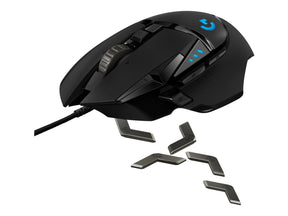 Logitech Gaming Mouse G502 (Hero) - Maus - optisch - 11 Tasten - kabellos, kabelgebunden - LIGHTSPEED - kabelloser Empfänger (USB)