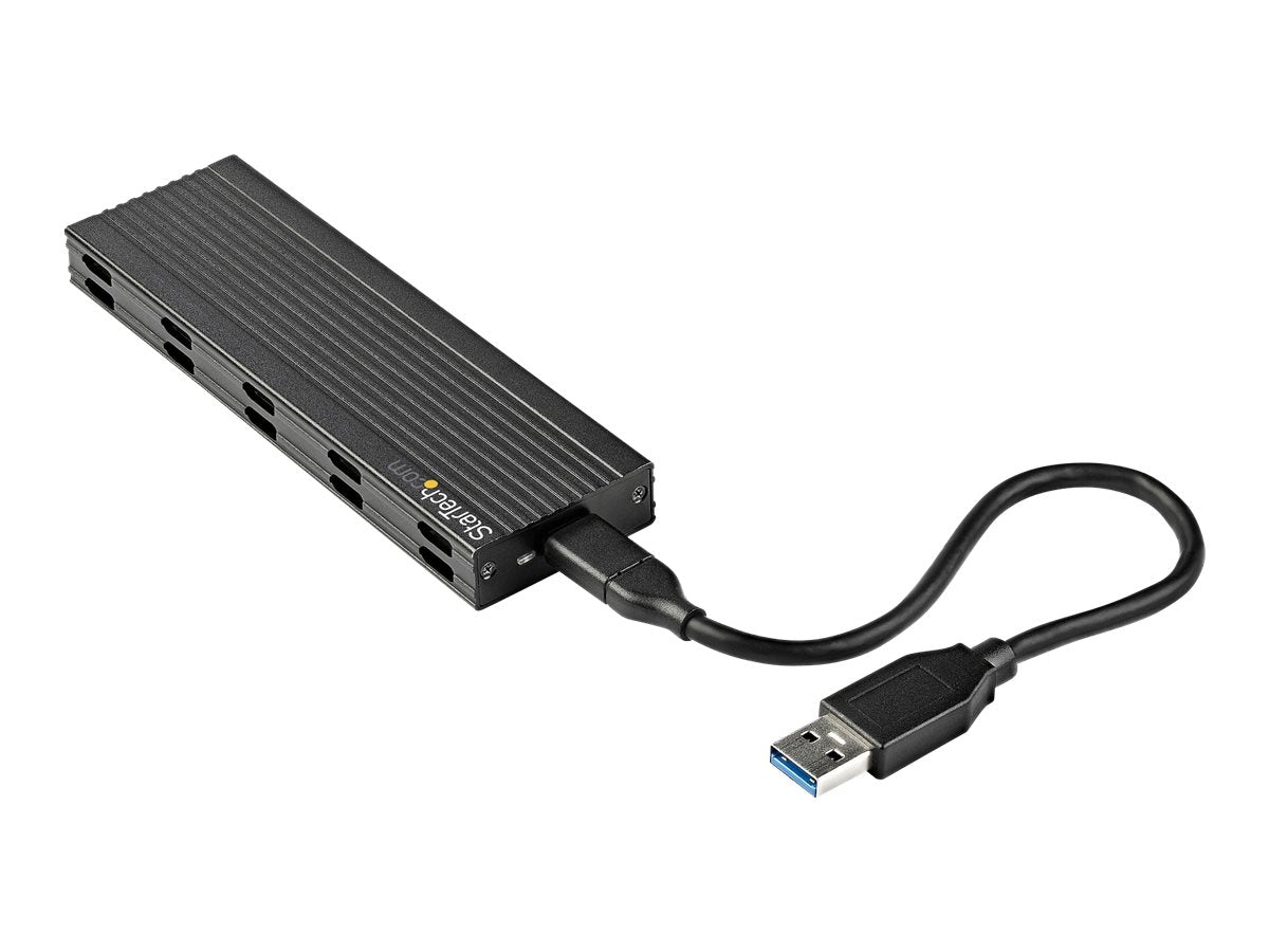 StarTech.com NVMe SSD Gehäuse - USB-C 10 Gbit/s auf M.2 NVMe oder M.2 SATA SSD - Externes M.2 PCIe/SATA NGFF SSD Aluminiumgehäuse - USB Type-C & USB-A - Unterstützt 2230/2242/2260/2280 ( SM2E1BMU31C)