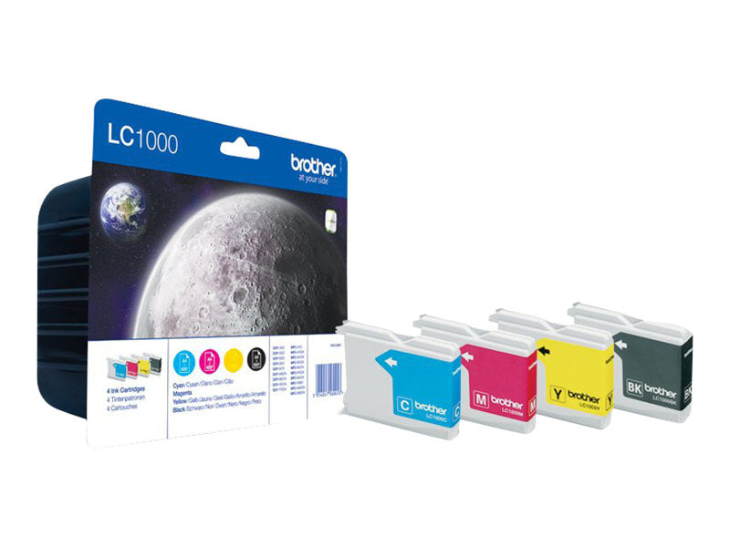 Brother LC1000 Value Pack - 4er-Pack - Schwarz, Gelb, Cyan, Magenta