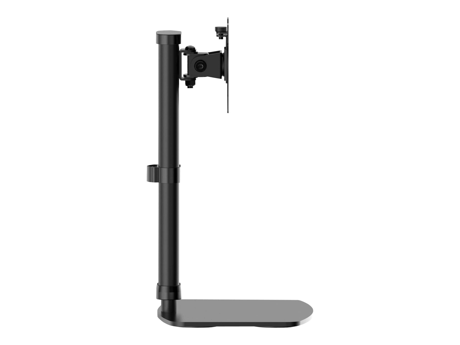 Tripp Single-Display Monitor Stand - Height Adjustable, 17" to 27" Monitors - Befestigungskit - für Monitor - Stahl - Schwarz - Bildschirmgröße: 43.2-68.6 cm (17"-27")