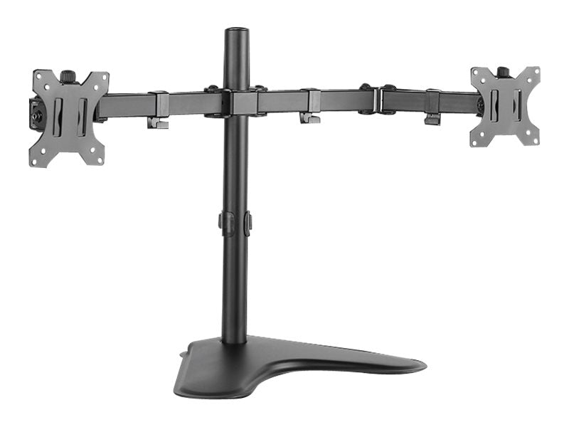 LogiLink Dual Monitor Desk Stand - Befestigungskit für 2 Monitore (einstellbarer Arm)