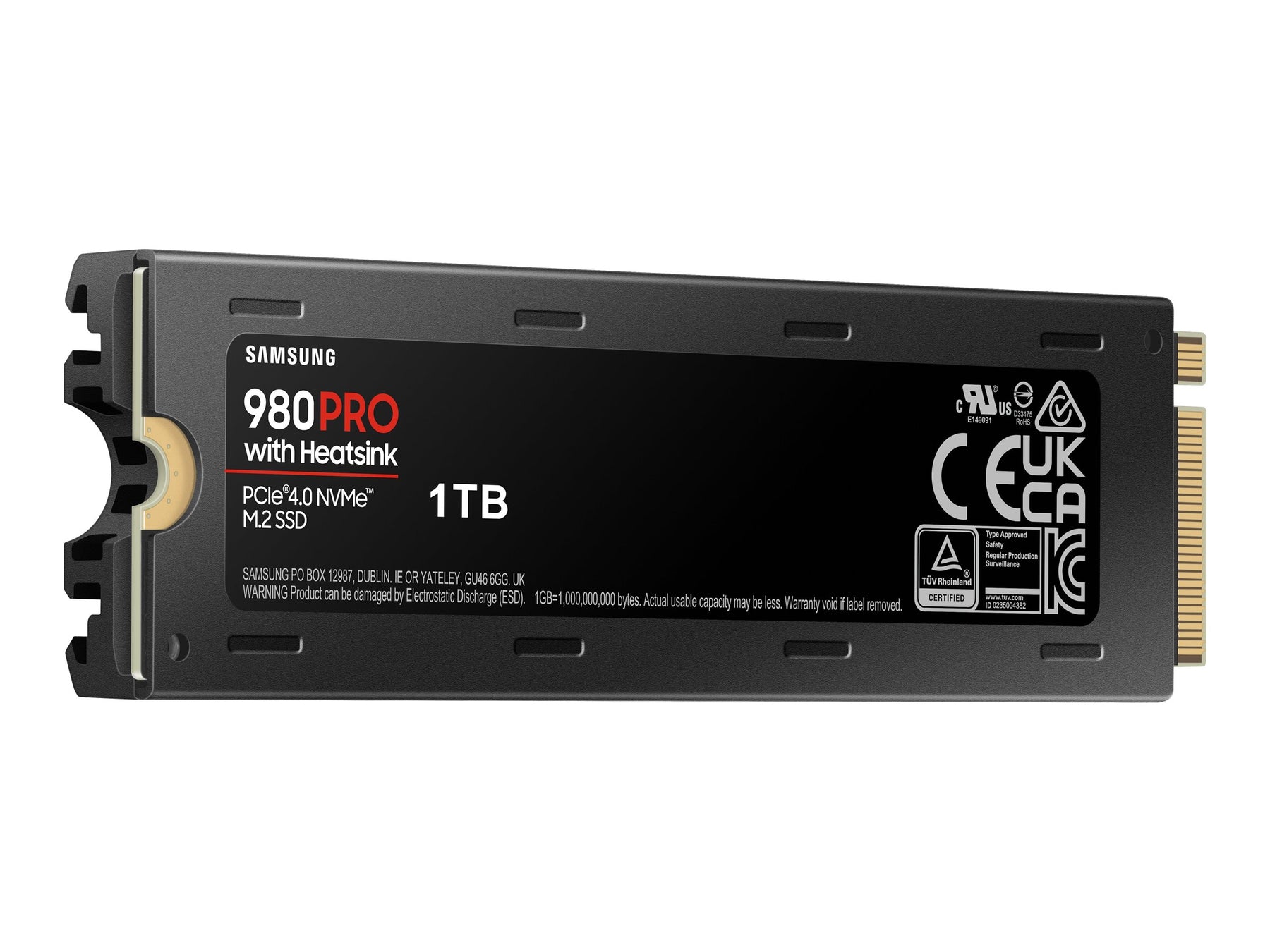 Samsung 980 PRO MZ-V8P1T0CW - SSD - verschlüsselt - 1 TB - intern - M.2 2280 - PCIe 4.0 x4 (NVMe)