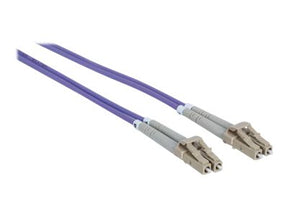 Intellinet Fibre Optic Patch Cable, OM4, LC/LC, 1m, Violet, Duplex, Multimode, 50/125 Âµm, LSZH, Fiber, Lifetime Warranty, Polybag - Patch-Kabel - LC Multi-Mode (M)