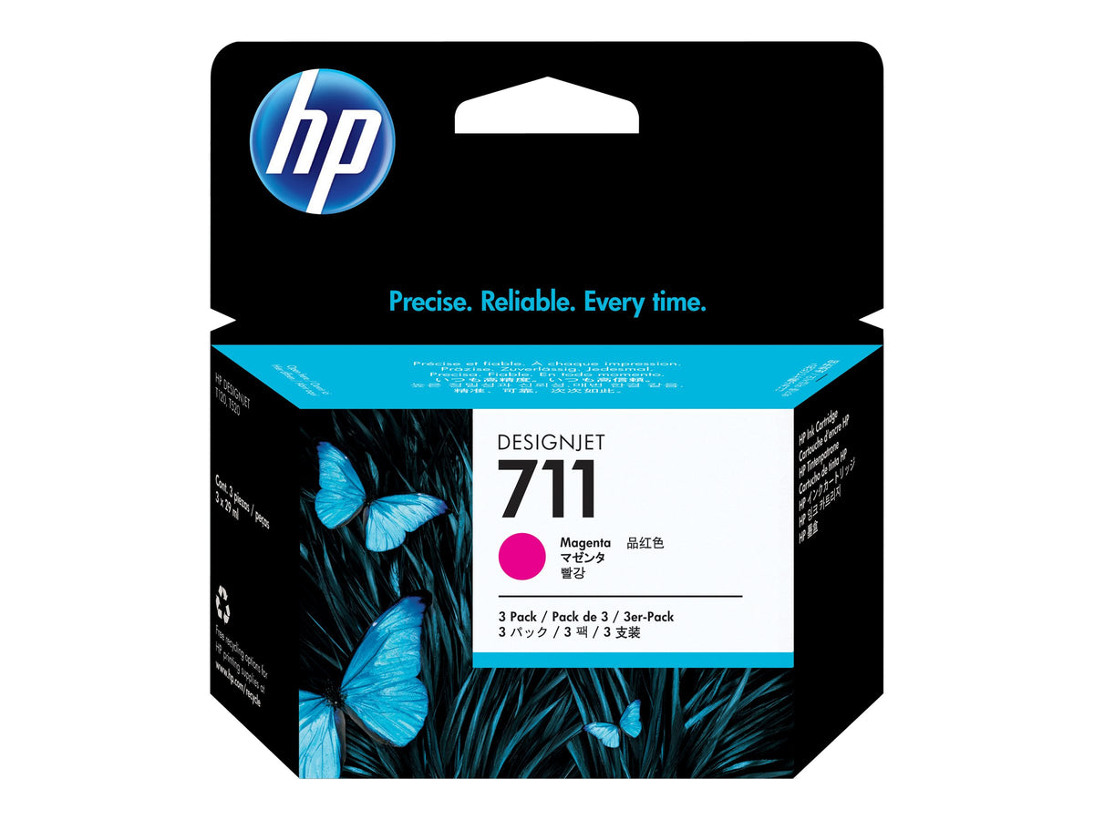 HP 711 - 3er-Pack - 29 ml - Magenta - Original