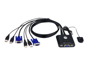 ATEN CS22U - KVM-Switch - 2 x KVM port(s) - 1 lokaler Benutzer