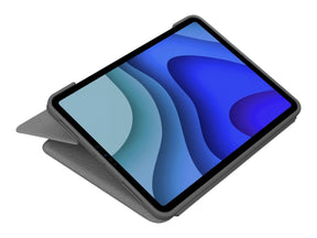 Logitech Folio Touch - Tastatur und Foliohülle - mit Trackpad - hinterleuchtet - Apple Smart connector - QWERTZ - Deutsch - Graphite - für Apple 11-inch iPad Pro (1. Generation, 2. Generation)