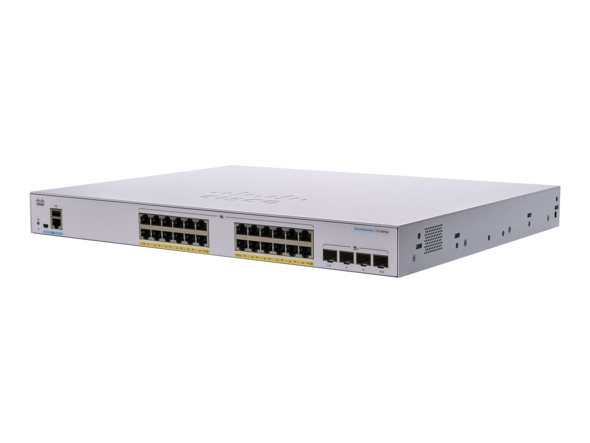 Cisco Business 350 Series 350-24FP-4G - Switch - L3 - managed - 24 x 10/100/1000 (PoE+)