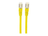 Intellinet Network Patch Cable, Cat7 Cable/Cat6A Plugs, 1m, Yellow, Copper, S/FTP, LSOH / LSZH, PVC, RJ45, Gold Plated Contacts, Snagless, Booted, Polybag - Patch-Kabel - RJ-45 (M)