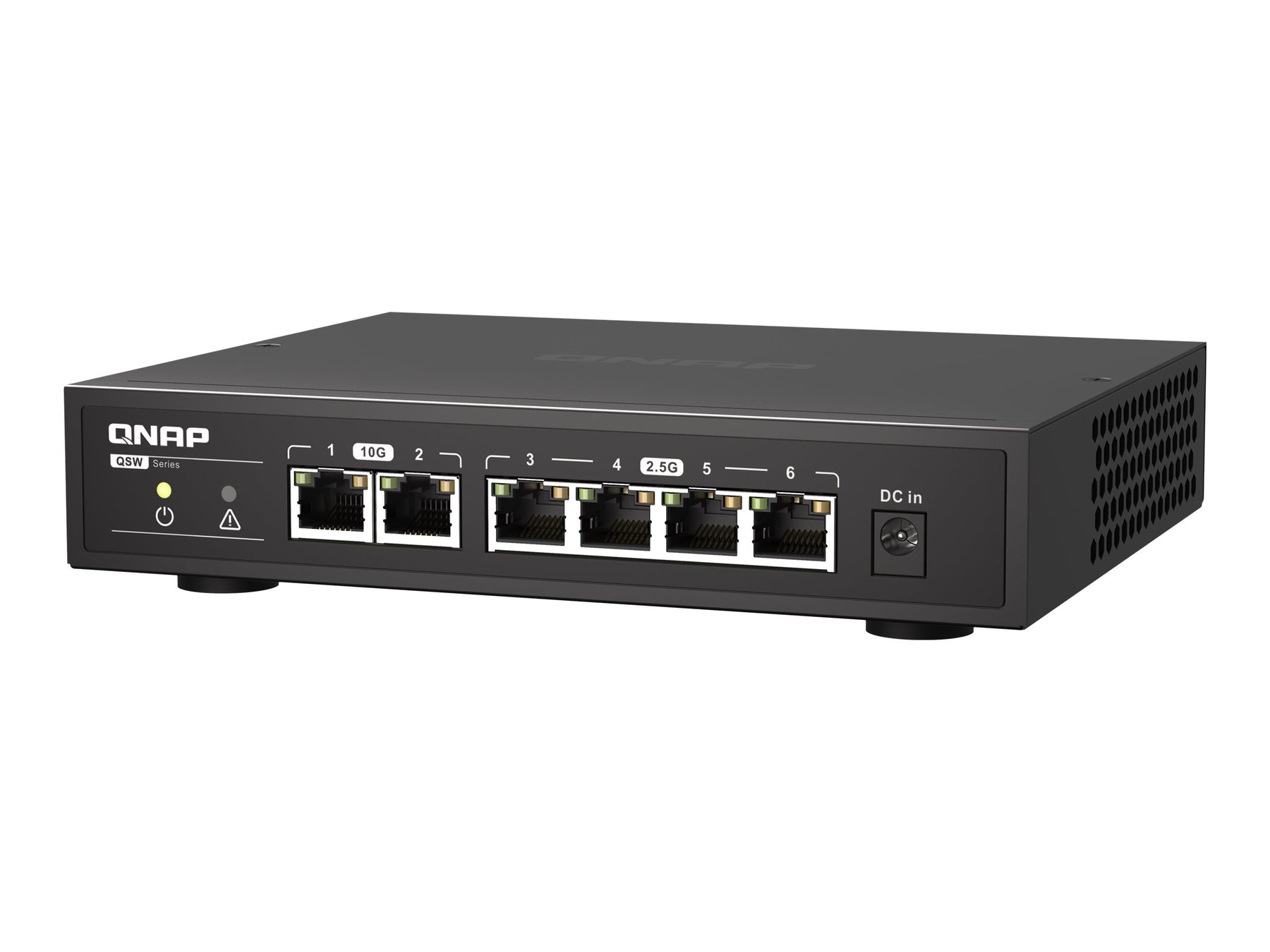 QNAP QSW-2104-2T - Switch - unmanaged - 2 x 100/1000/2.5G/5G/10GBase-T + 4 x 100/1000/2.5G