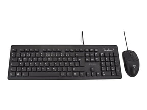 V7 CKU700DE - Tastatur-und-Maus-Set - waschbar