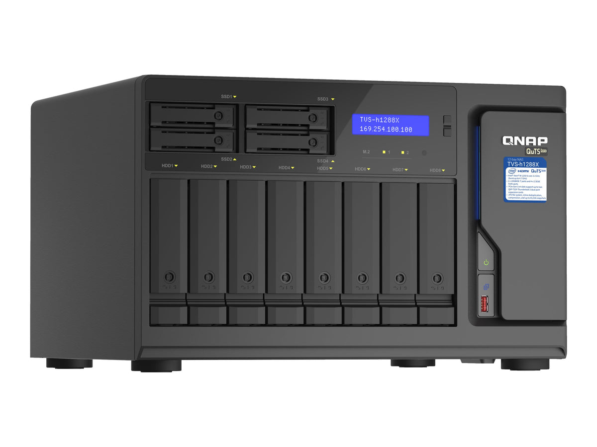 QNAP TVS-h1288X - NAS-Server - 12 Schächte - SATA 6Gb/s