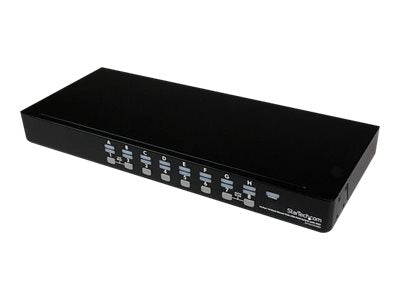 StarTech.com 16 Port 1U Rackmount USB KVM Switch with OSD (SV1631DUSBU)