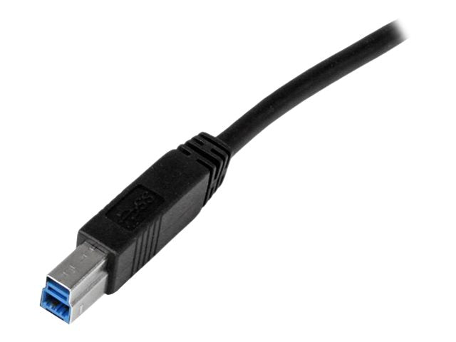 StarTech.com 2m zertifiziertes USB 3.0 SuperSpeed Kabel A auf B - Schwarz - USB 3 Anschlusskabel - Stecker/Stecker - USB-Kabel - USB Type B (M)