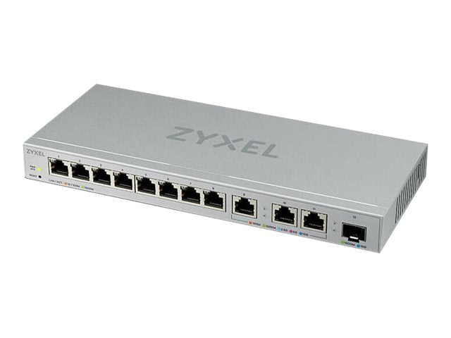 ZyXEL XGS1250-12 - Switch - managed - 8 x 10/100/1000 + 3 x 100/1000/2.5G/5G/10GBase-T + 1 x SFP+