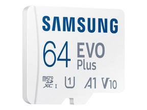 Samsung EVO Plus MB-MC64KA - Flash-Speicherkarte (microSDXC-an-SD-Adapter inbegriffen)