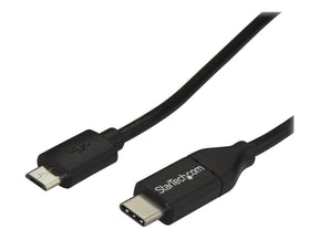 StarTech.com 2m USB-C Micro-B Kabel - USB 2.0 - USB-C auf Micro USB Ladekabel - USB 2.0 Typ C zu Micro B Kabel - Thunderbolt 3 kompatibel - USB-Kabel - USB-C (M)