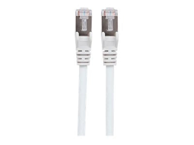 Intellinet Network Patch Cable, Cat6, 15m, White, Copper, S/FTP, LSOH / LSZH, PVC, RJ45, Gold Plated Contacts, Snagless, Booted, Polybag - Patch-Kabel - RJ-45 (M)