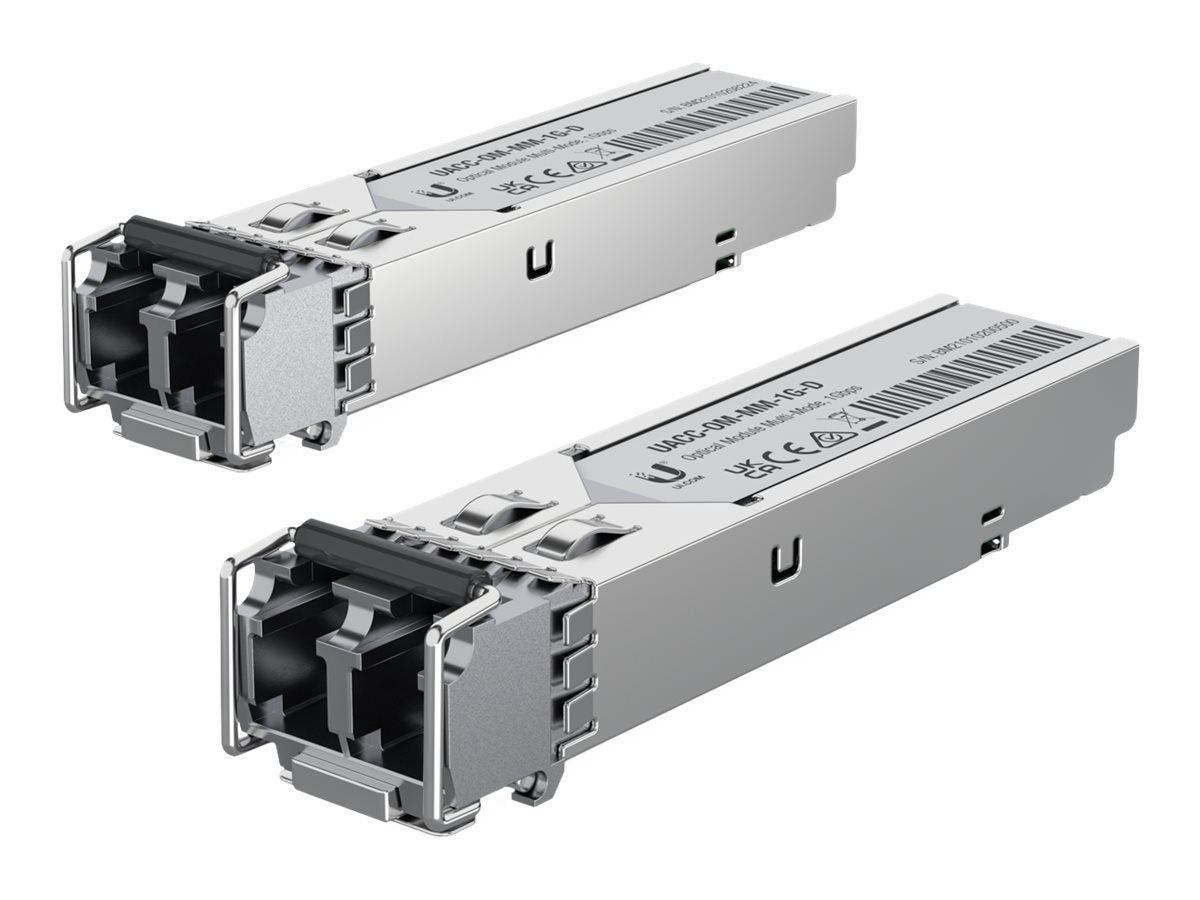 UbiQuiti UACC-OM-MM-1G-D - SFP (Mini-GBIC)-Transceiver-Modul - GigE - LC Single-Modus - bis zu 550 m - 850 nm (Packung mit 20)