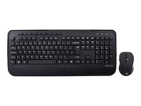 V7 CKW300UK - Tastatur-und-Maus-Set - kabellos