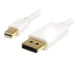 StarTech.com 1m Mini DisplayPort 1.2 auf DisplayPort Adapterkabel - mDP zu DP 4k x 2k Kabel - St/St - Weiß - DisplayPort-Kabel - Mini DisplayPort (M)