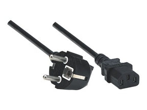 Manhattan Power Cord/Cable, Euro 2-pin plug (CEE 7/4)