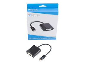 V7 Externer Videoadapter - USB-C - DVI - Schwarz