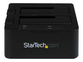 StarTech.com 2-fach USB 3.0 / eSATA Festplatten Dockingstation mit UASP für 2,5/3,5 SSD / HDD - Serial-ATA USB Dual Bay Dockingstation - Speicher-Controller - 2.5", 3.5" (6.4 cm, 8.9 cm)