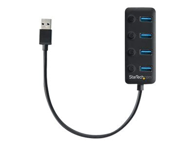 StarTech.com 4 Port USB 3.0 Hub - 4x USB-A mit individuellen An/Aus-Schaltern