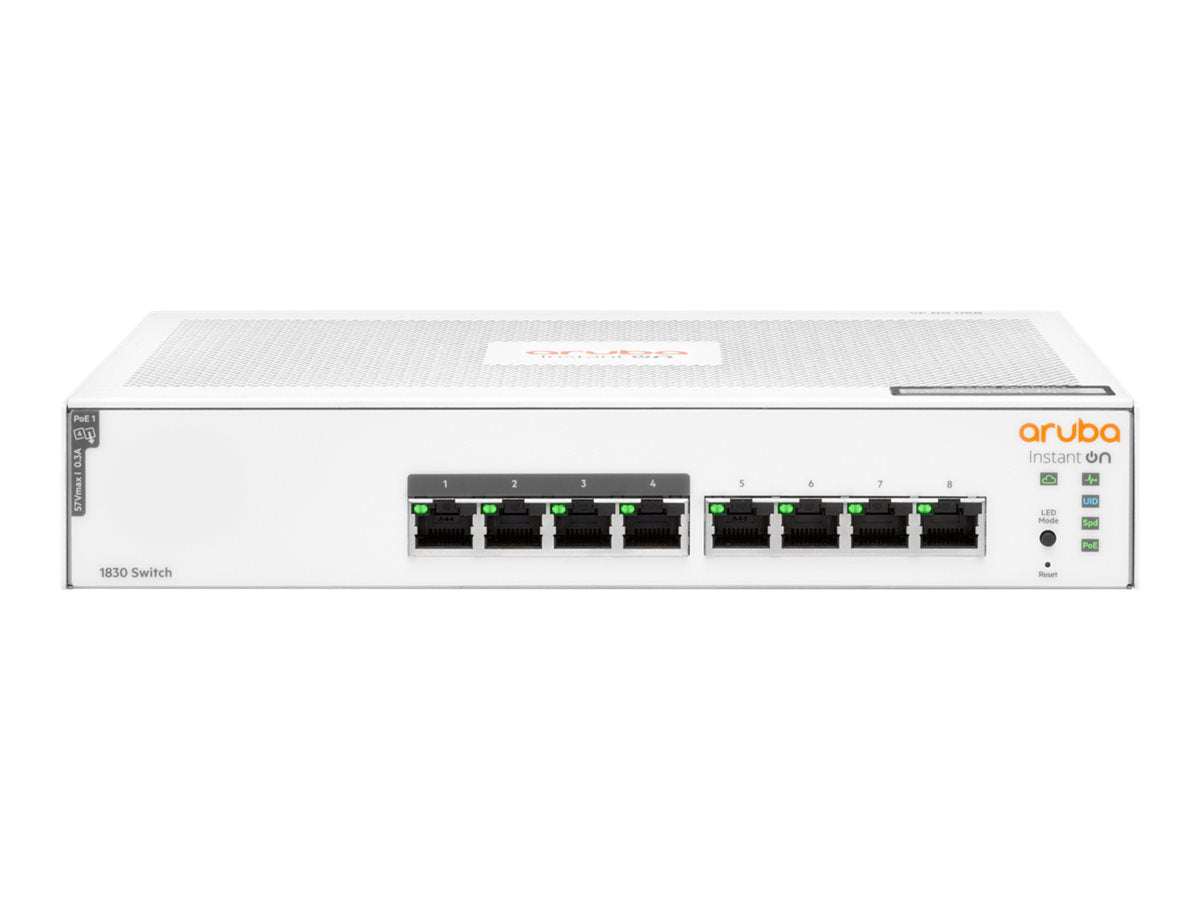 HPE Networking Instant On 1830 8G 4p Class4 PoE 65W Switch - Switch - Smart - 4 x 10/100/1000 + 4 x 10/100/1000 (PoE+)