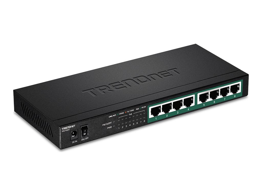 TRENDnet TPE TG83 - Switch - 8 x 10/100/1000 (PoE+)