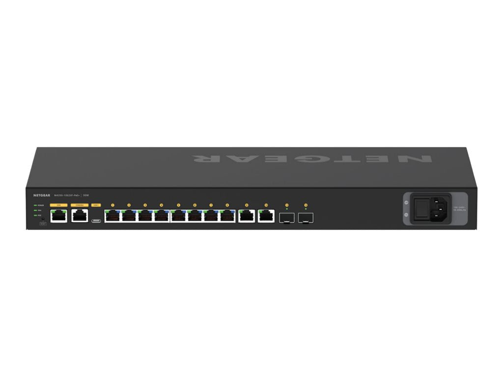 Netgear AV Line M4250-10G2XF-PoE+ - Switch - L3 - managed - 10 x 10/100/1000 (8 PoE+)