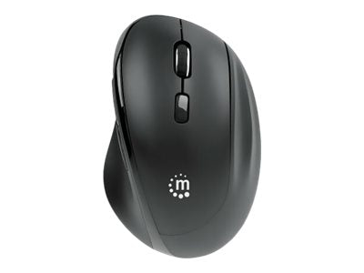 Manhattan Ergonomic Wireless Mouse, Right Handed, Adjustable 800/1200/1600dpi, 2.4Ghz (up to 10m)