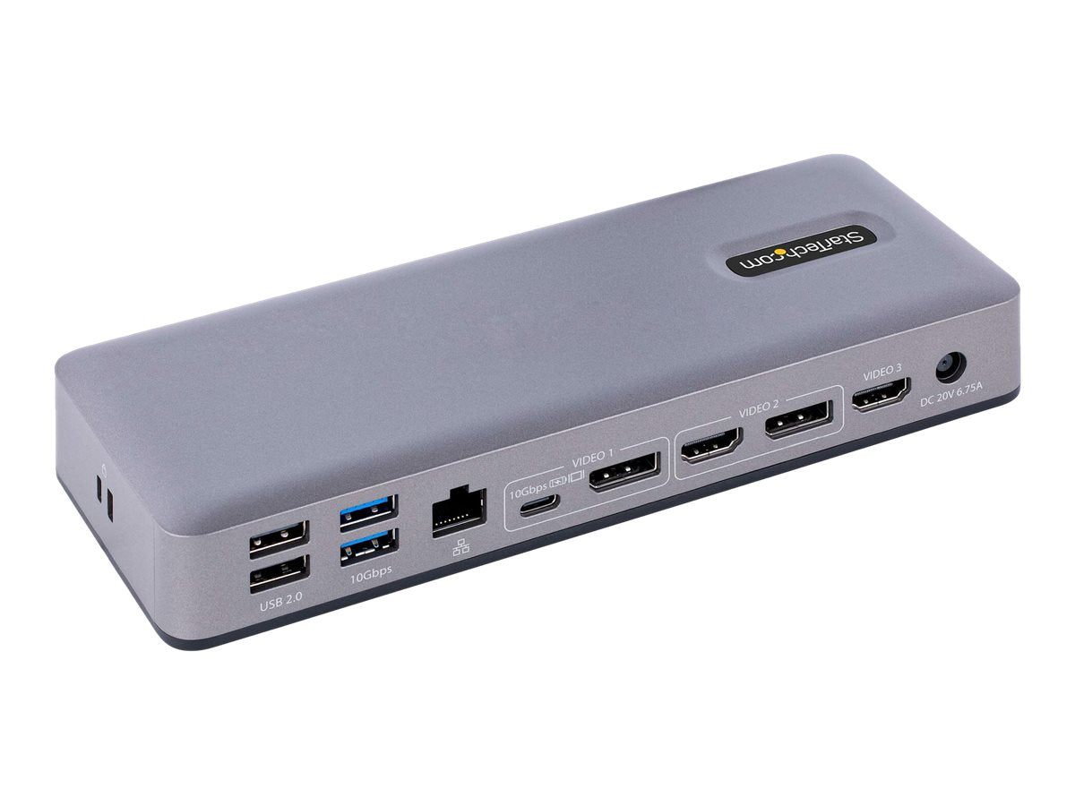 StarTech.com USB-C Docking Station - Multi Monitor HDMI/DP/DP Alt Mode USB-C Dock