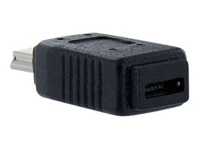 StarTech.com Micro USB auf Mini USB 2.0 Adapter - Bu/St - Schwarz - USB-Adapter - Micro-USB Typ B (W)