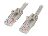 StarTech.com 15m Cat5e Snagless RJ45 UTP Patchkabel - Cat 5e Netzwerkkabel 15 m - Grau - Patch-Kabel - RJ-45 (M)