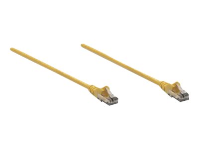 Intellinet Network Patch Cable, Cat6, 1m, Yellow, CCA, U/UTP, PVC, RJ45, Gold Plated Contacts, Snagless, Booted, Lifetime Warranty, Polybag - Patch-Kabel - RJ-45 (M)