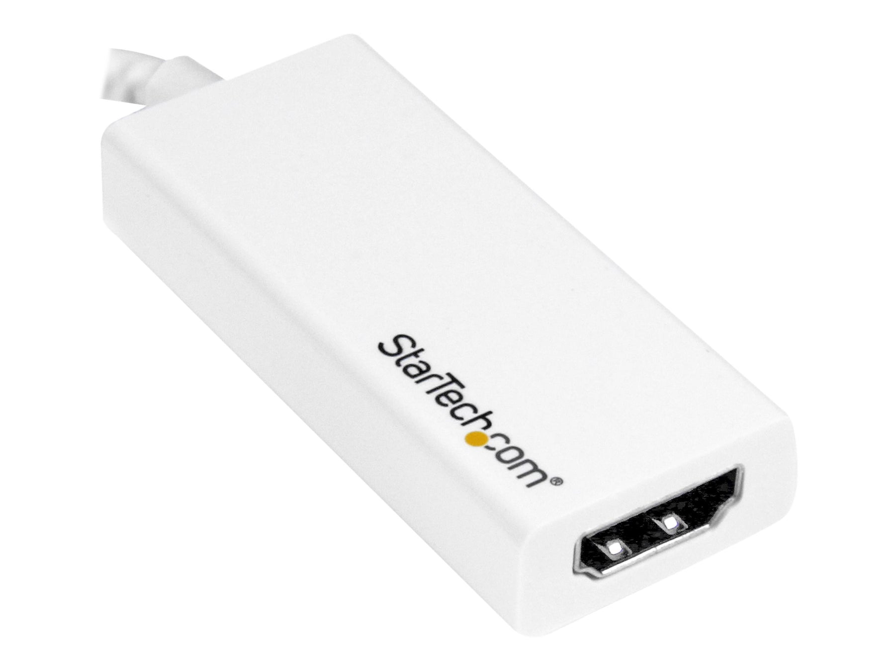 StarTech.com USB-C auf HDMI Adapter - Thunderbolt 3 kompatibel - Weiß - 4K 60Hz - Highspeed Videoschnittstellen-Converter - USB-C (M)