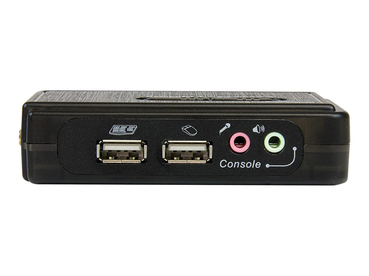 StarTech.com 2 Port USB KVM Switch Kit mit Audio und Kabeln